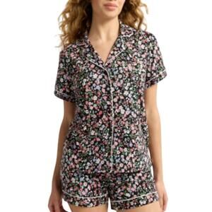 Joyspun 2X Dreamy Soft Collection Notch Collar Top and Shorts Pajama Set